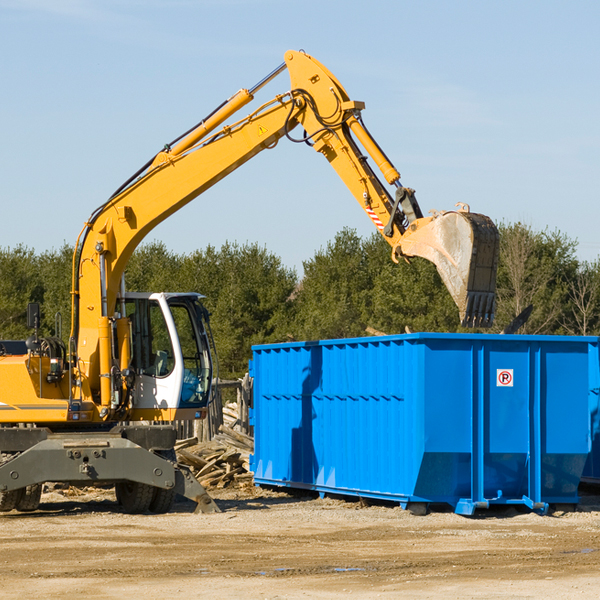 can i choose the location where the residential dumpster will be placed in Rush Creek Ohio